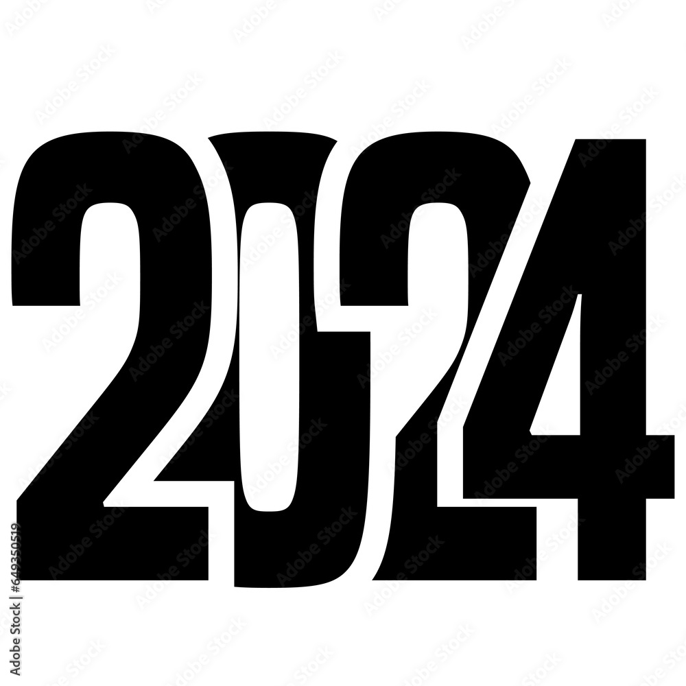 2024, ano 2024, feliz ano novo 2024, 2024 vetor, 2k24, Stock