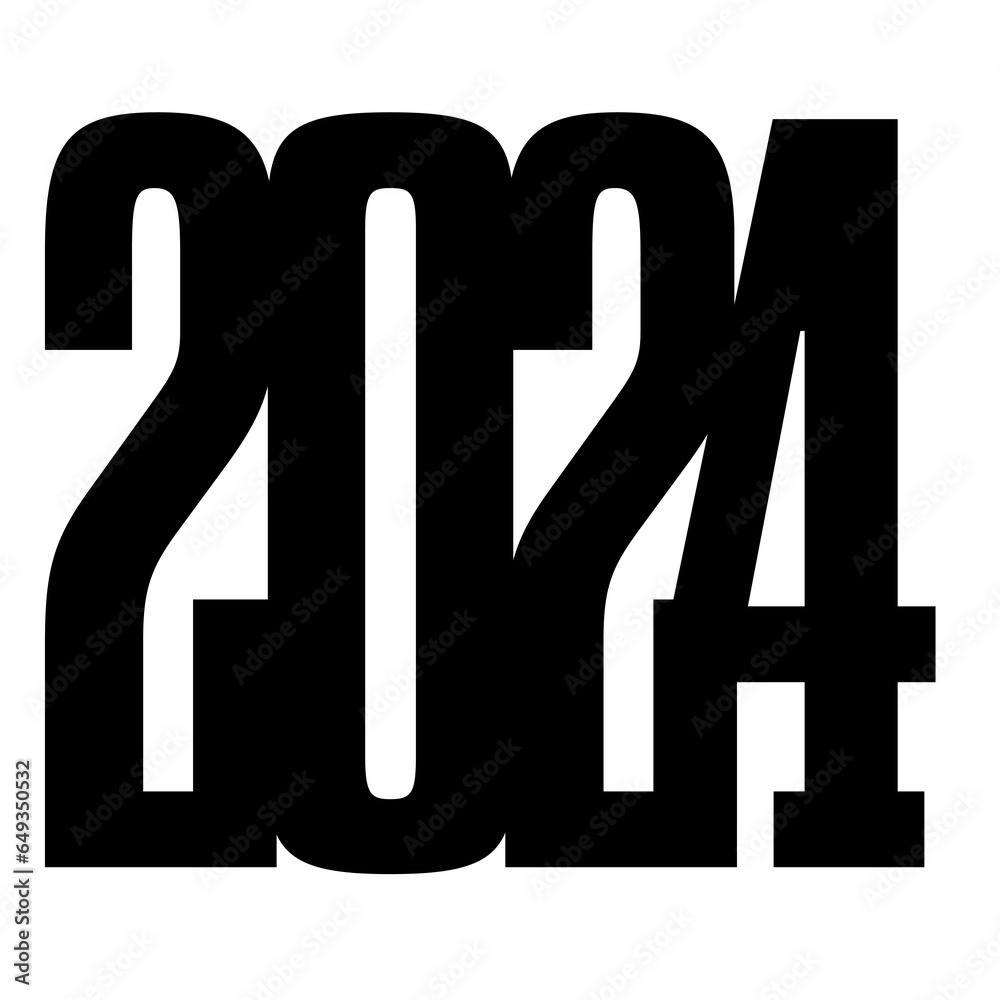 2024, ano 2024, feliz ano novo 2024, 2024 vetor, 2k24, Stock 일러스트레이션