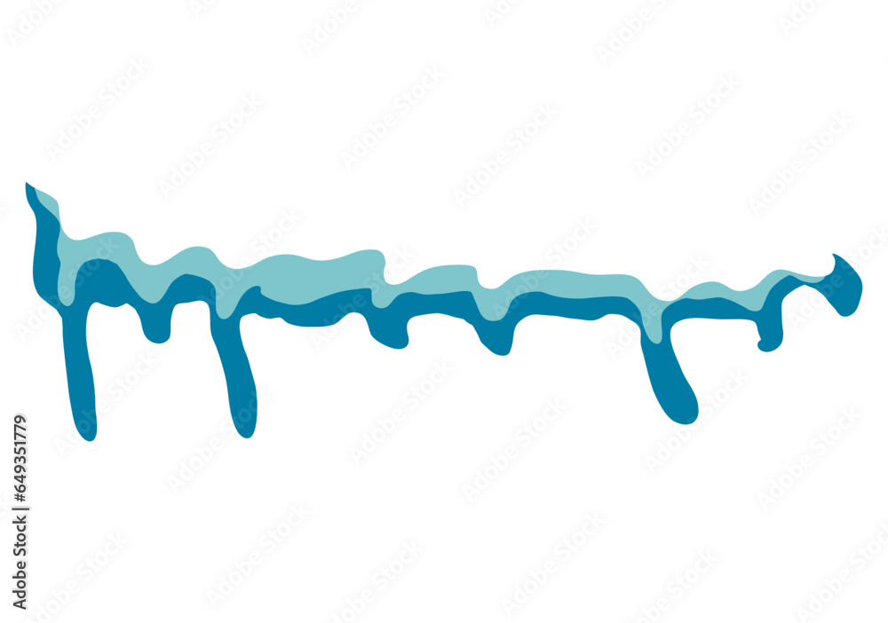 Snow caps, snowy ice and frozen icicles, vector design Snow caps, snowy ice and frozen icicles, vector design