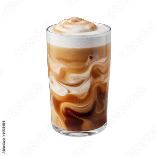 Caramel Macchiato isolated on transparent background