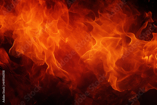 Blaze fire flame texture isolated on black background