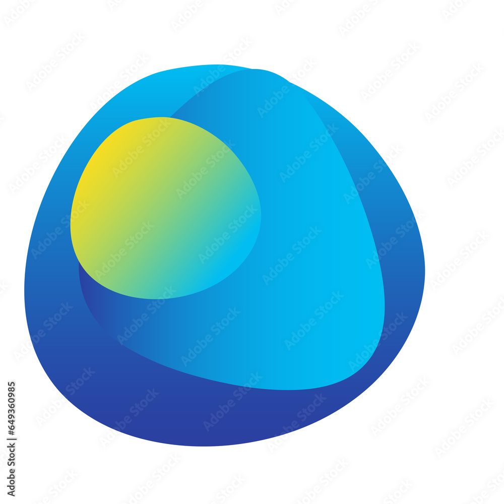Abstract Bright Gradient Colored Shape Icon Abstract Bright Gradient Colored Shape Icon
