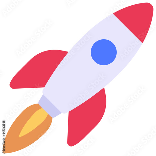 Rocket Ship Launch Icon