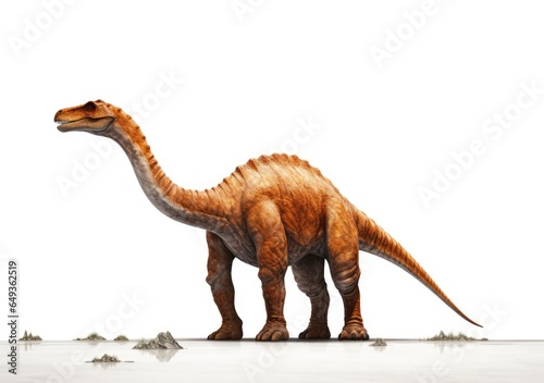 Brontosaurus isolated on white