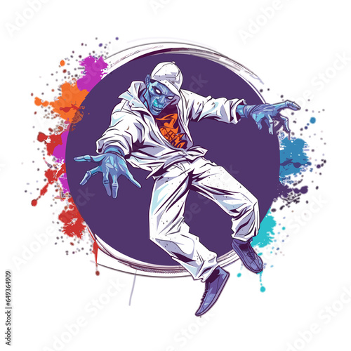 Zombie Breakdancer Watch the undead defy gravity , PNG, Illustration