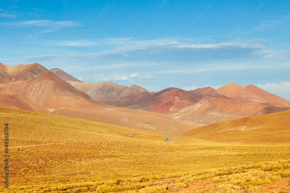 landscape in the Dalì desert in Bolivia