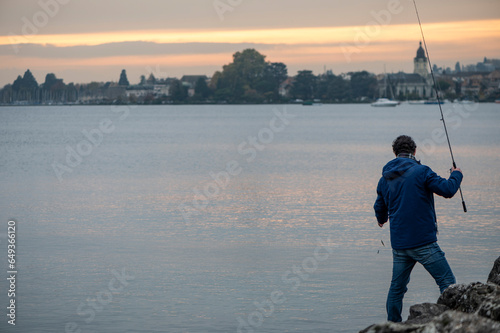 Pêche au crépuscule