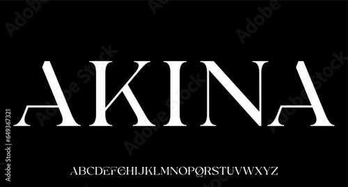 AKINA. the luxury and elegant font glamour style	
