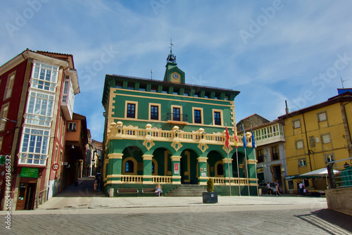 Fototapeta Naklejka Na Ścianę i Meble -  Tineo town in Spain on Camino Primitivo de Santiago de Compostela way. 