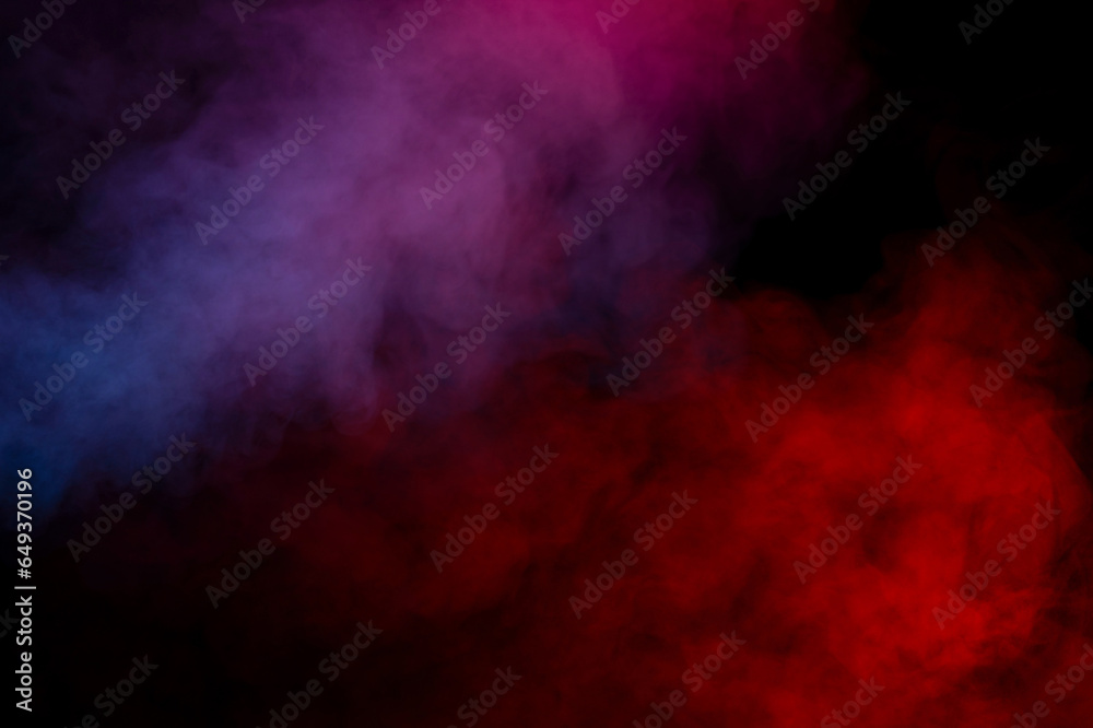 Orange and red steam on a black background. Orange and red steam on a black background.
