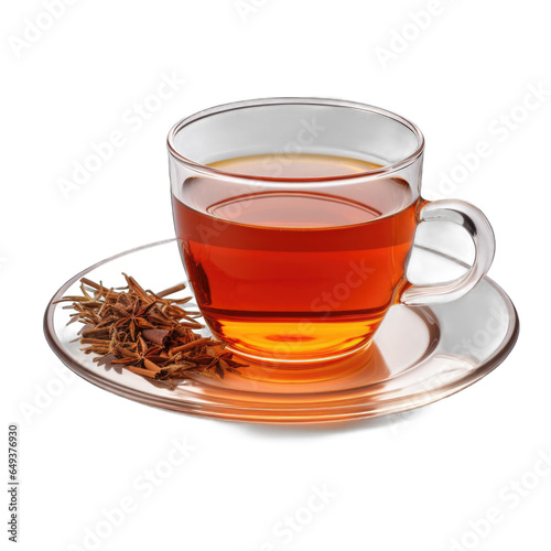 Vanilla Rooibos Tea isolated on transparent background