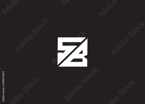 SB initial letter logo design and monogram logo