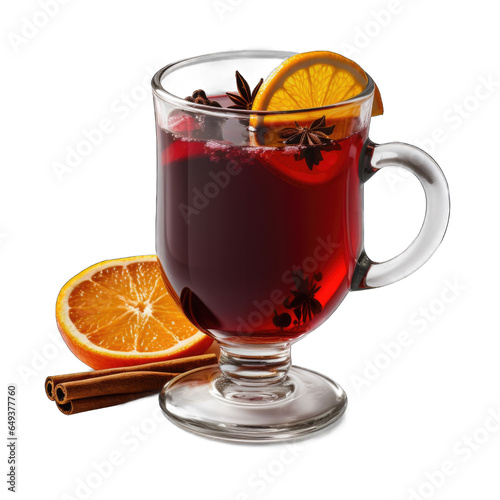 Mulled Wine isolated on transparent background