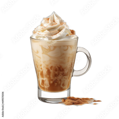 Cinnamon Dolce Latte isolated on transparent background