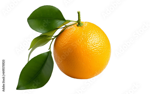 Orange fruit with transparent background .