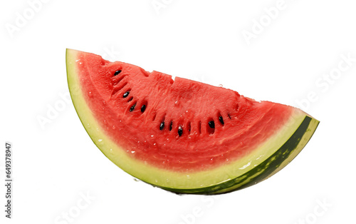 Watermelon isolated on transparent background .