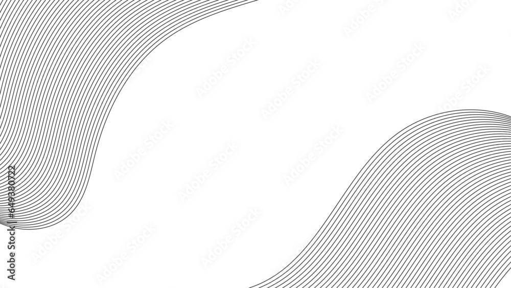 Technology abstract lines on white background.  Abstract white blend digital technology flowing wave lines background. Modern glowing moving lines design. Modern white moving lines design element.