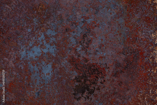 Old Rusty Steel Pattern. Grunge rusted metal texture, Rust and oxidized metal sheet background. Old metal iron panel.