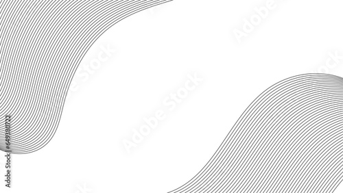 Technology abstract lines on white background.  Abstract white blend digital technology flowing wave lines background. Modern glowing moving lines design. Modern white moving lines design element.