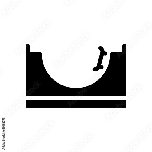skateboard glyph icon