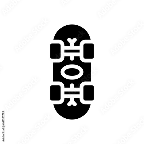 skateboard glyph icon
