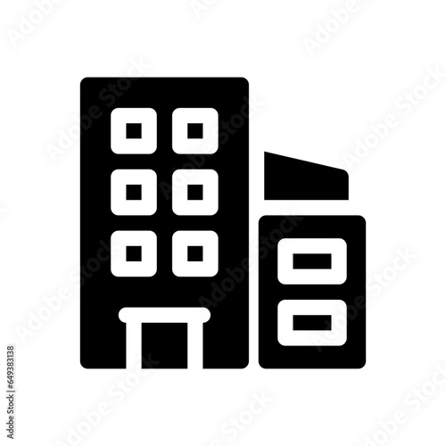 hotel glyph icon
