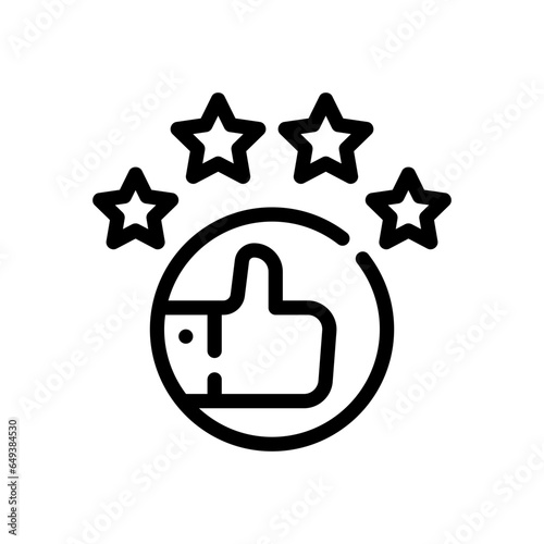 excellent line icon