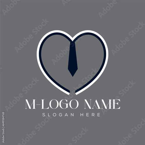 modern M word fashion logo