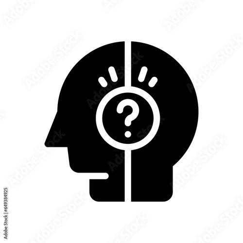 question glyph icon