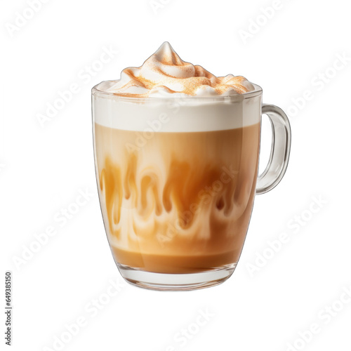 Butterscotch Latte isolated on transparent background