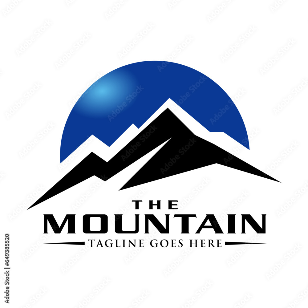 Mountain logo design template vector illustration