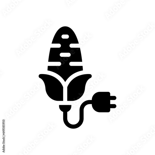 bioenergy glyph icon