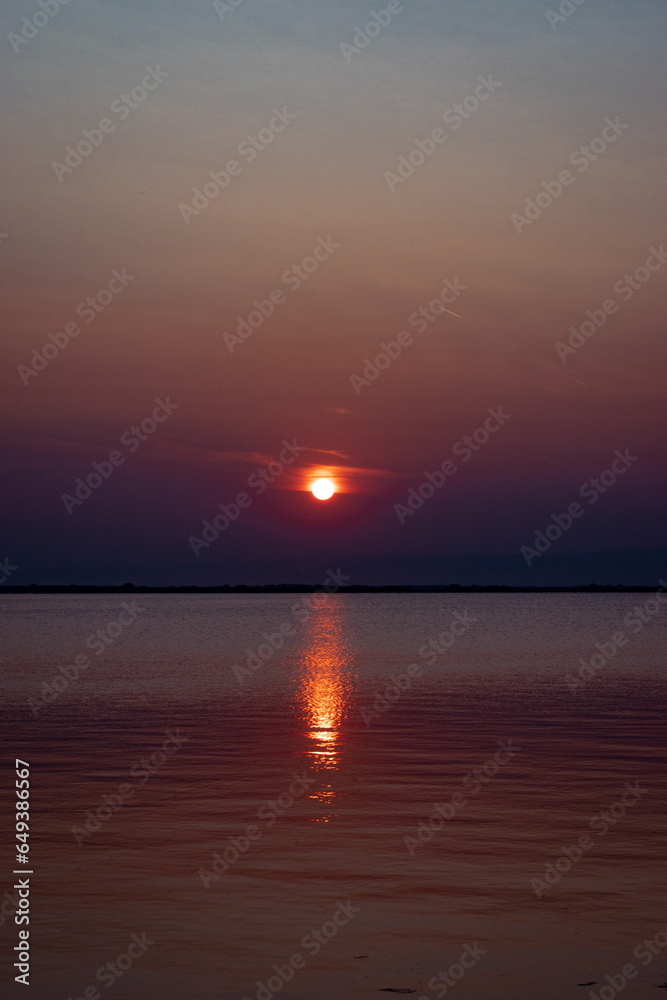 Sunset at lagoon