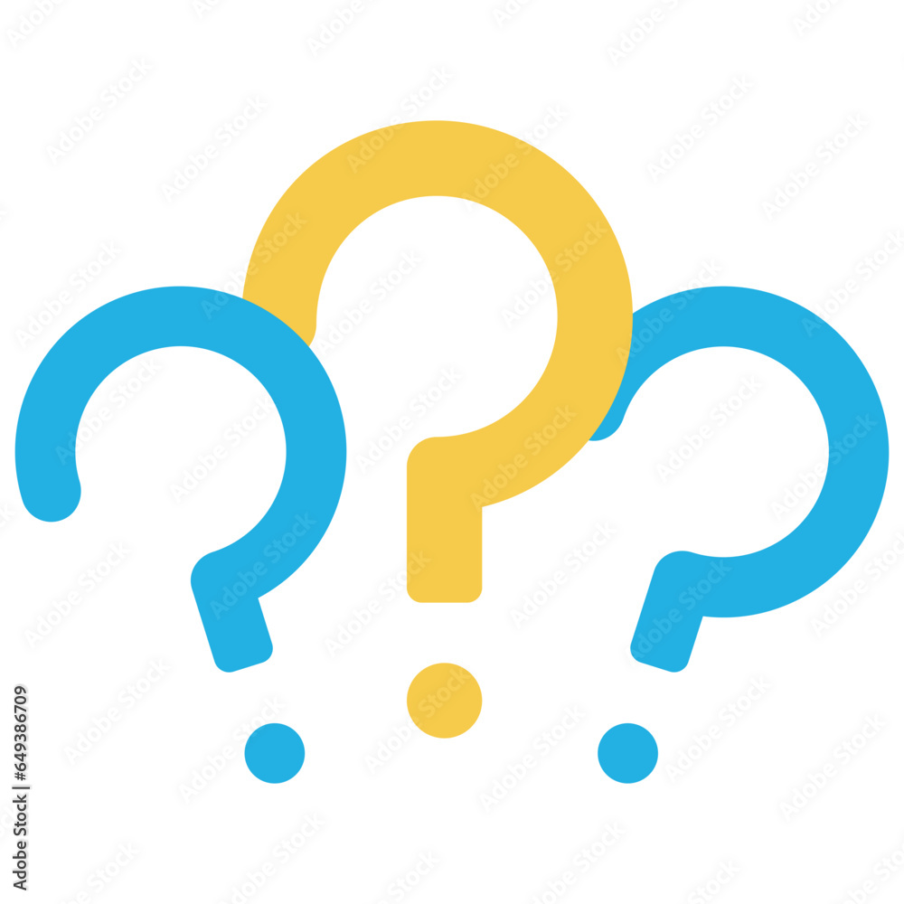 Three Question Marks Icon