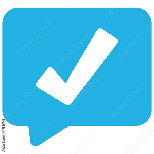 Check Mark Message Icon