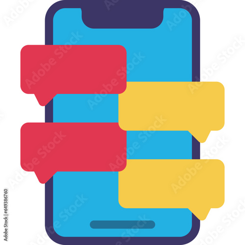 Message Chain Mobile Icon