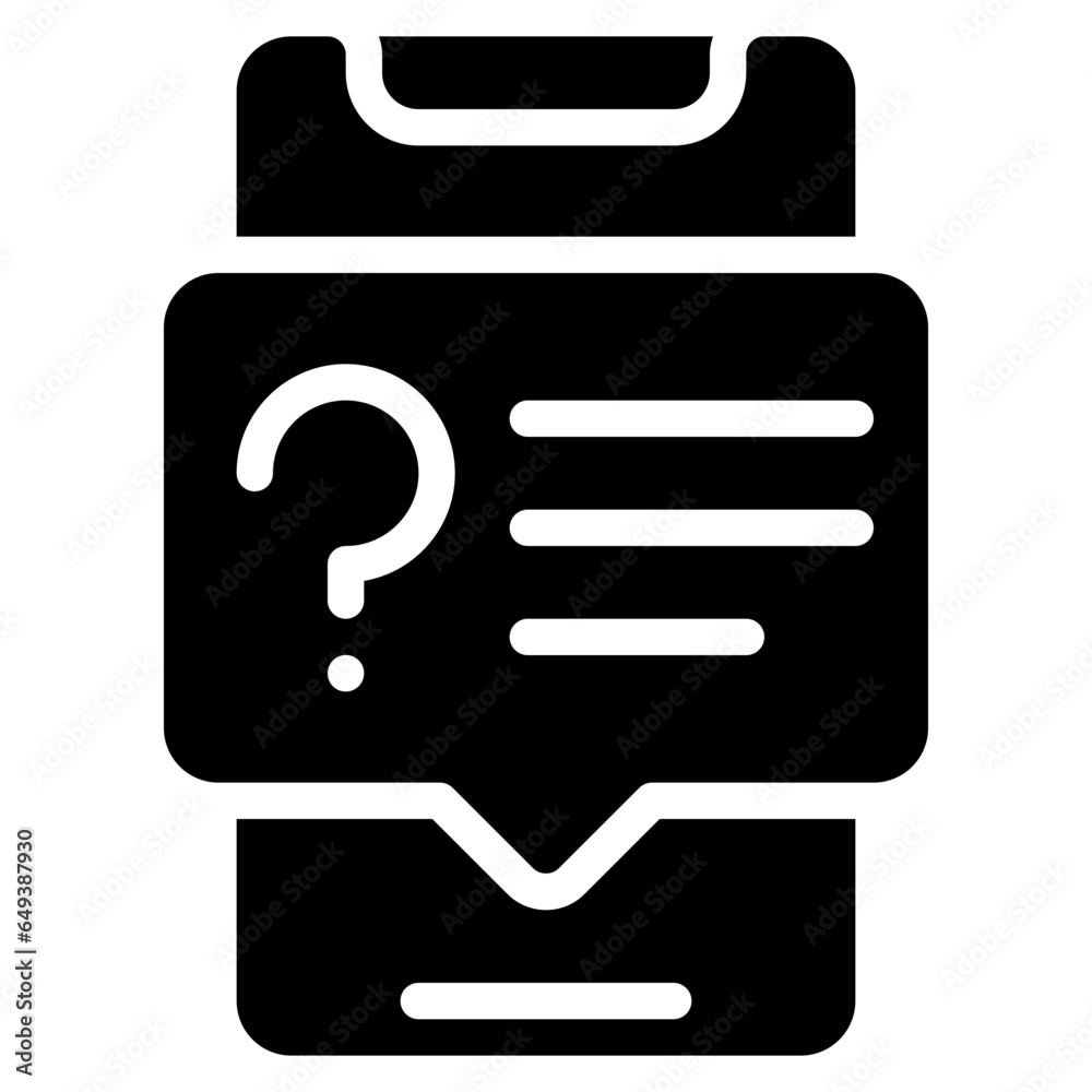 Mobile Question Message Icon