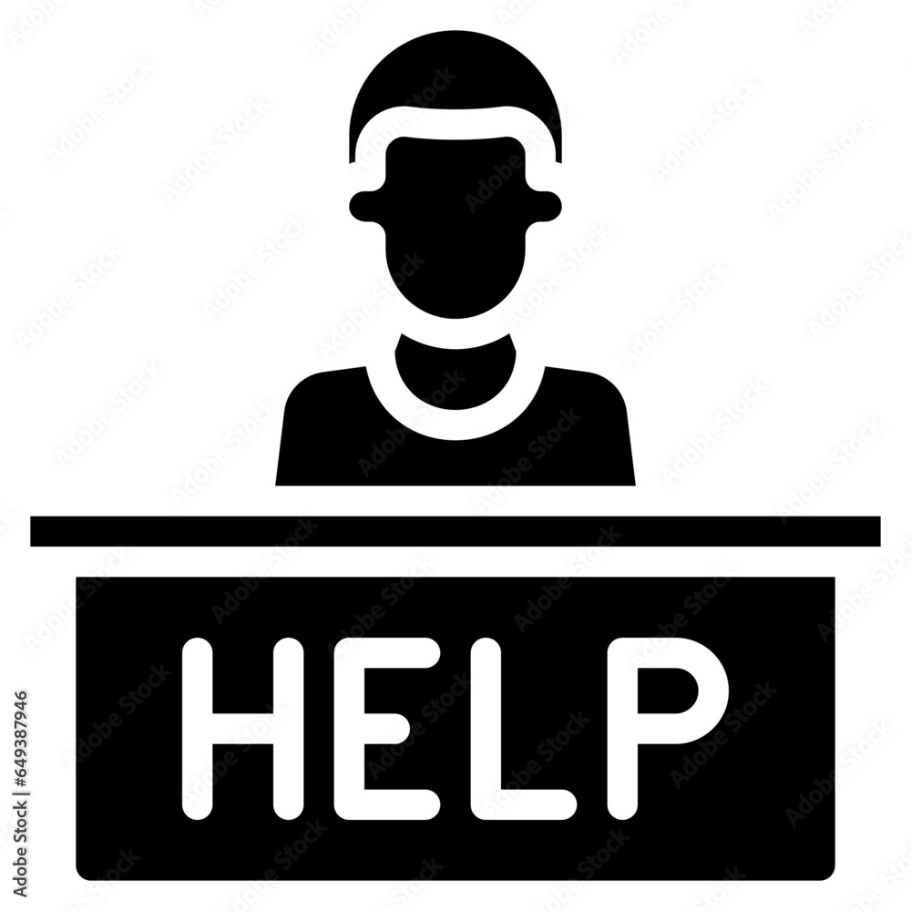 Help Desk Man Icon