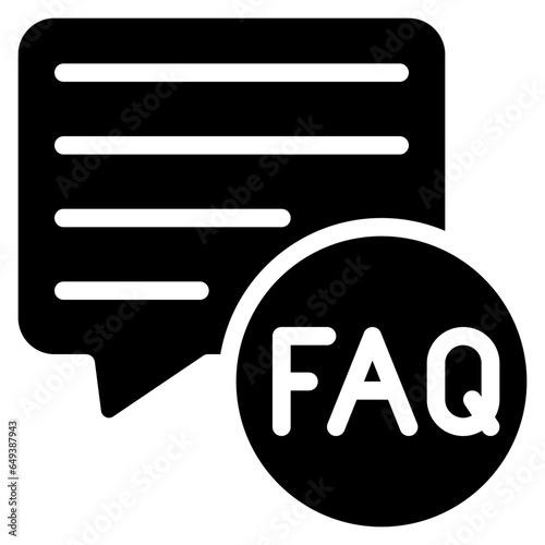 FAQ Message Bubble Icon