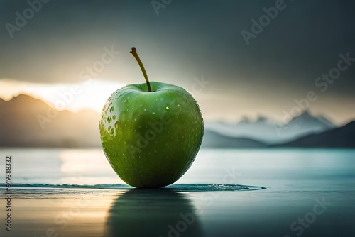apple on the beach