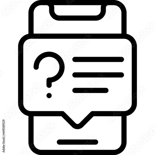 Mobile Question Message Icon