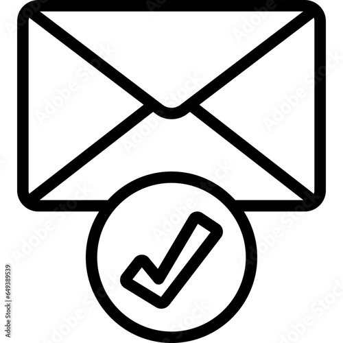Check Mark Email Icon