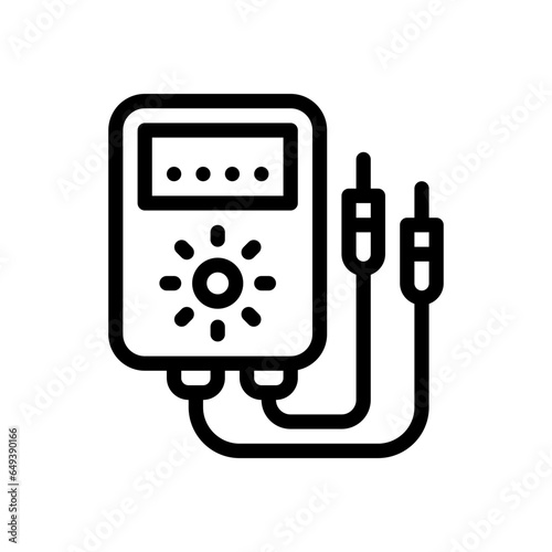 multimeter line icon