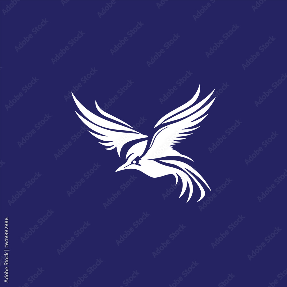 Fototapeta premium Flying Bird logo template vector icon