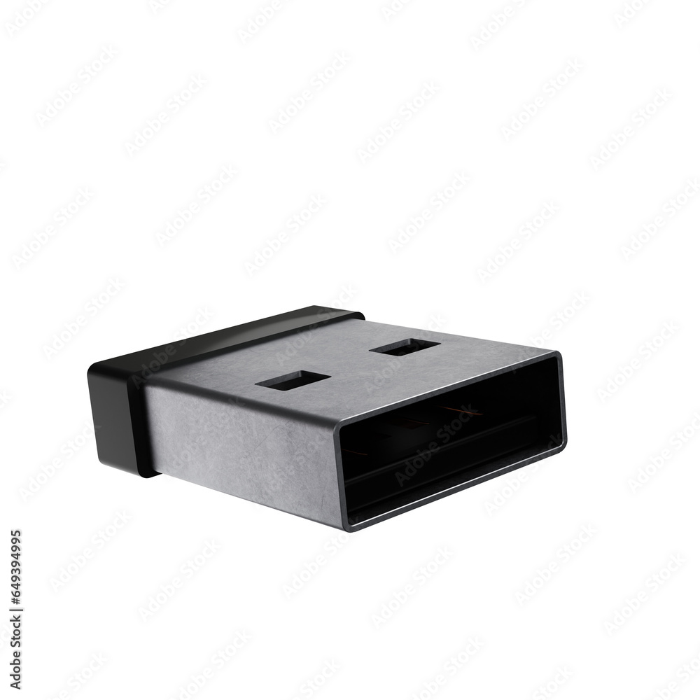 3D illustration, 3D rendering close-up of USB(inside) Cut away isolated on a white 3D mockup 3D illustration, 3D rendering close-up of USB(inside) Cut away isolated on a white 3D mockup