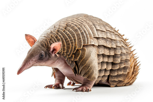 Armadillo isolated on a white backgroubnd