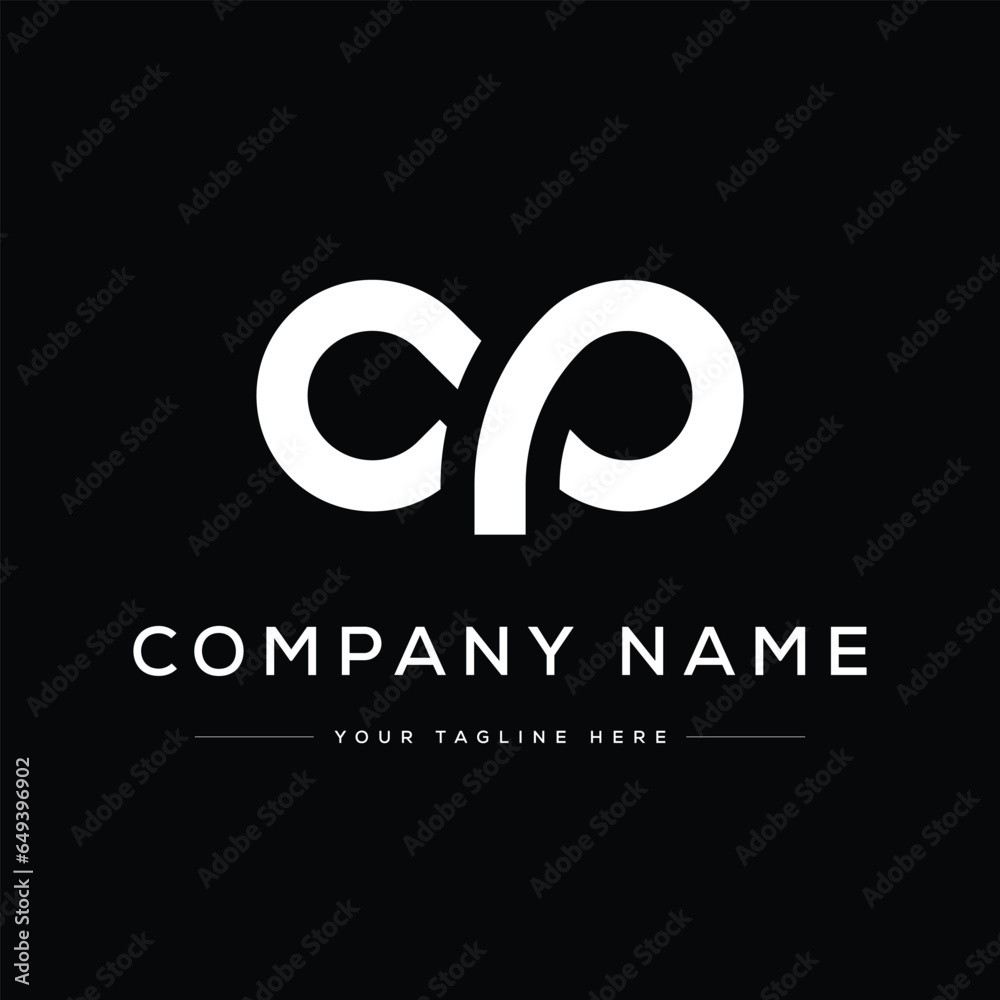 letter CP logo design vector letter CP logo design vector