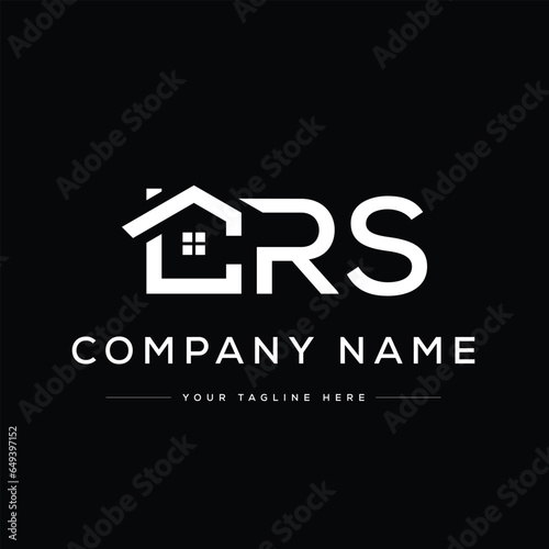 letter CRS home logo design