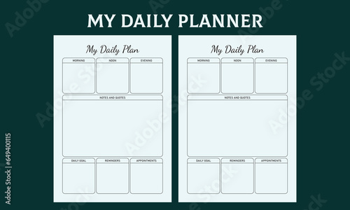 Daily Planner Design 2024 (ID: 649400115)