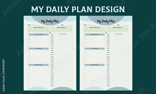 Daily Planner Design 2024 (ID: 649400187)